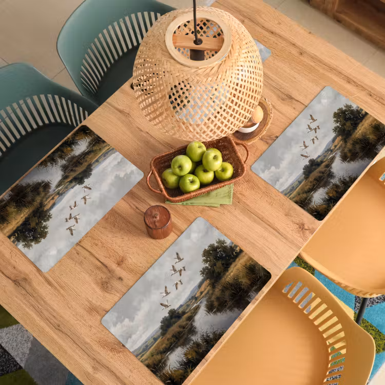 Set de table – 6 pièces - Canards - Rivière - Paysage - Vol - Nostalgique — 3