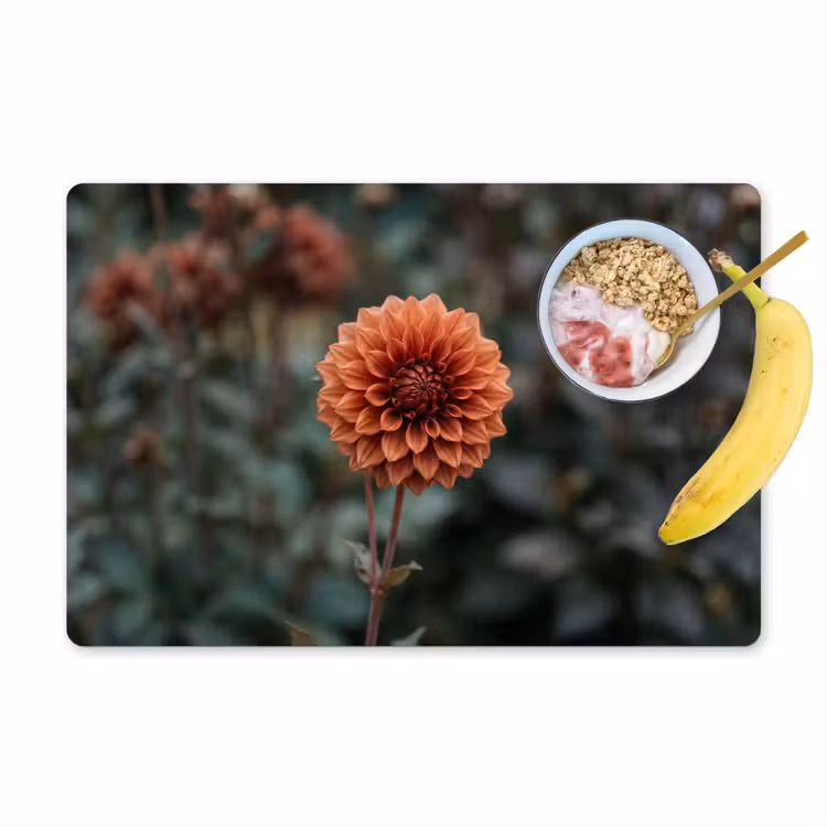 Set de table – 6 pièces - Dahlia - Fleur - Nature - Atmosphérique — 1
