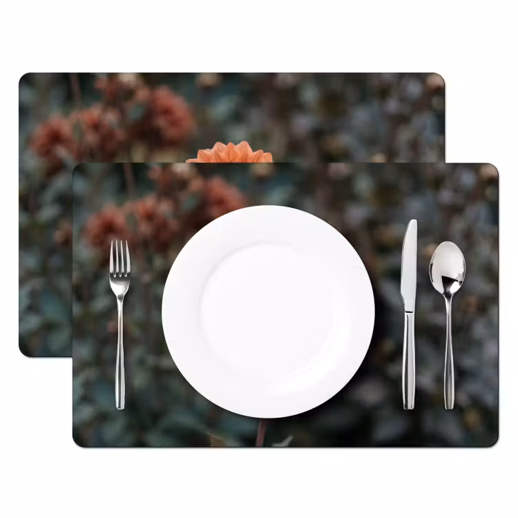 Set de table – 6 pièces - Dahlia - Fleur - Nature - Atmosphérique — 2