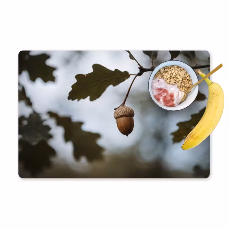Set de table – 6 pièces - Gland - Feuille de chêne - Forêt - Automne - Nature — 1