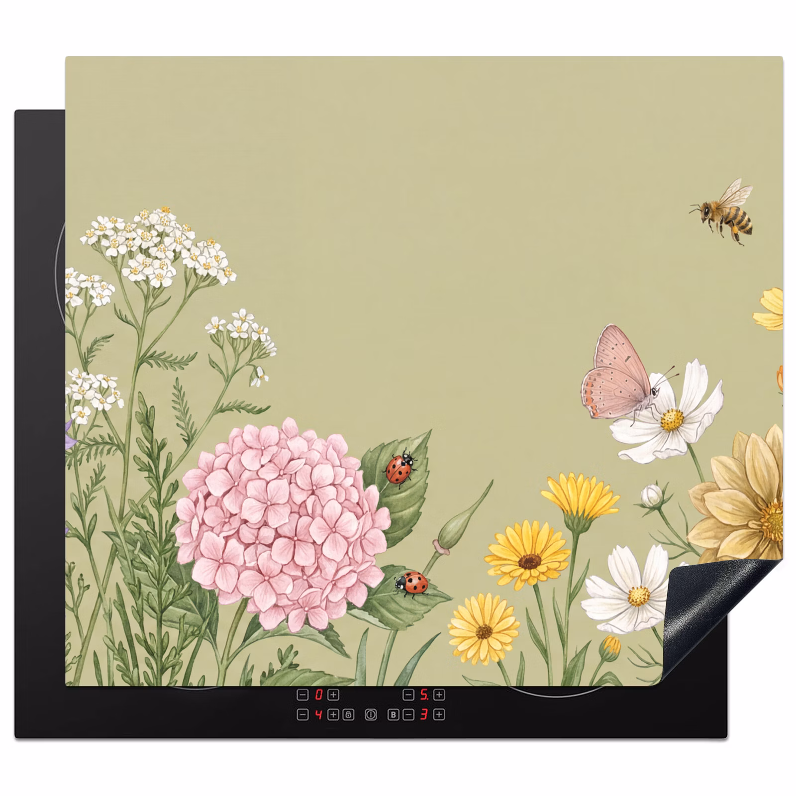Protection plaque induction - Botanique - Floral - Coloré — 1