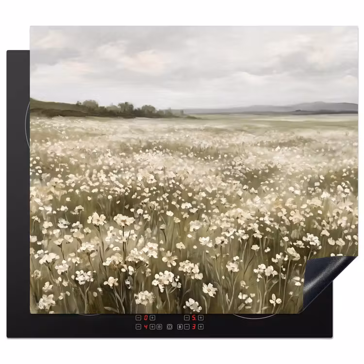 Protection plaque induction - Illustration - Paysage - Blanc — 1