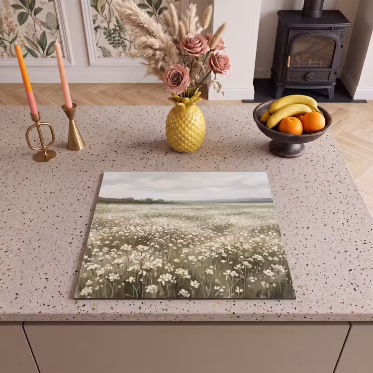 Protection plaque induction - Illustration - Paysage - Blanc — 3