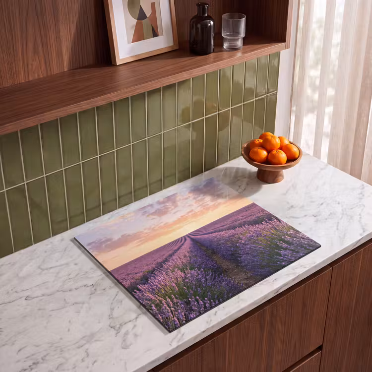 Protection plaque induction - Paysage - Champ de lavande - Violet — 4