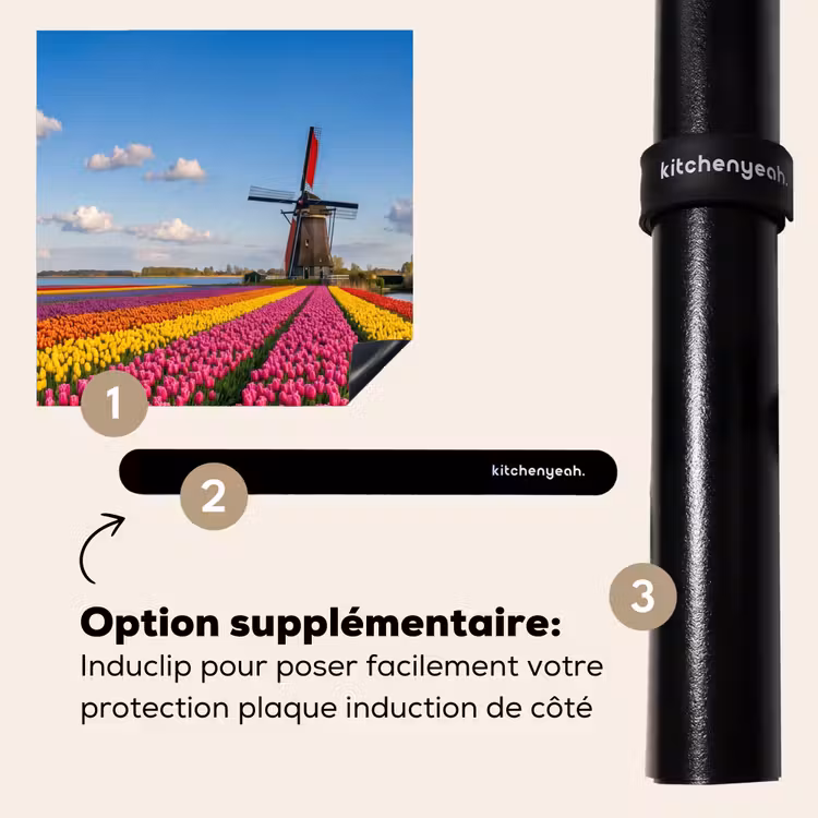 Protection plaque induction - Tulipes - Hollande - Moulin - Colorées — 8