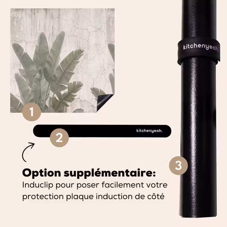 Protection plaque induction - Feuilles de bananier - Béton - Vert — 8