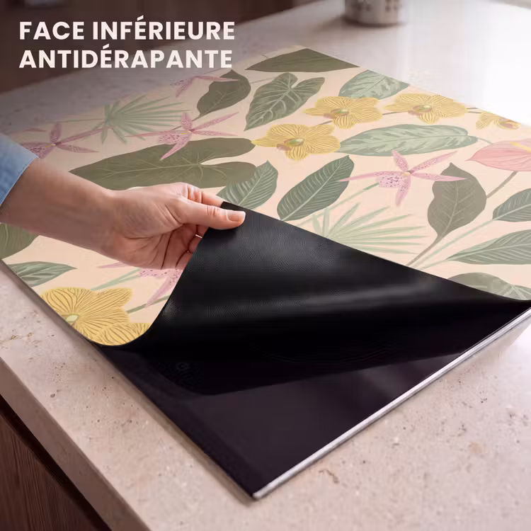 Protection plaque induction - Motif - Fleurs - Coloré — 7