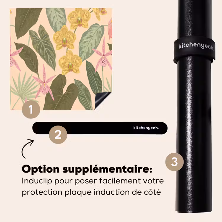 Protection plaque induction - Motif - Fleurs - Coloré — 8