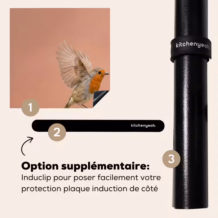 Protection plaque induction - Robin - Nature - Rose — 8
