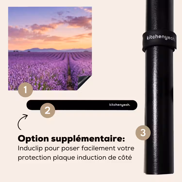 Protection plaque induction - Lavande - Champ - Nature - Violet — 8