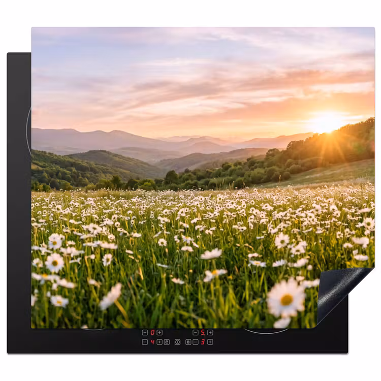 Protection plaque induction - Marguerite - Champ - Collines - Vert — 1