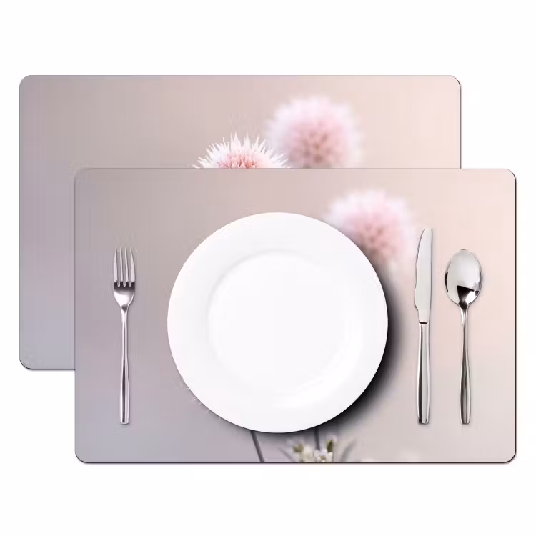 Set de table – 6 pièces - Fleurs - Bulbes - Rose — 2