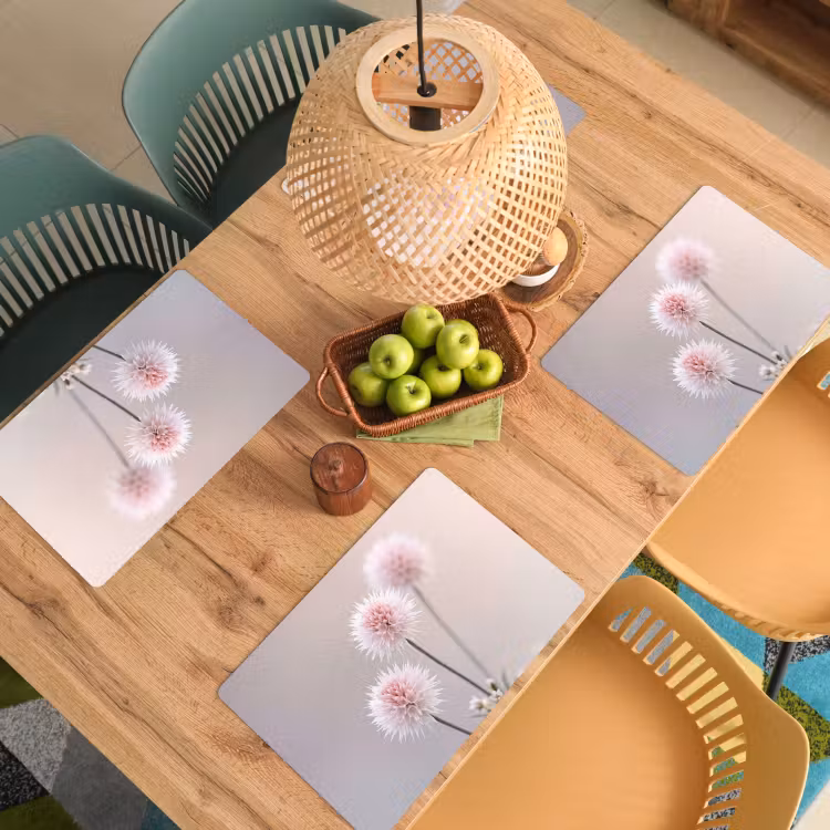 Set de table – 6 pièces - Fleurs - Bulbes - Rose — 3