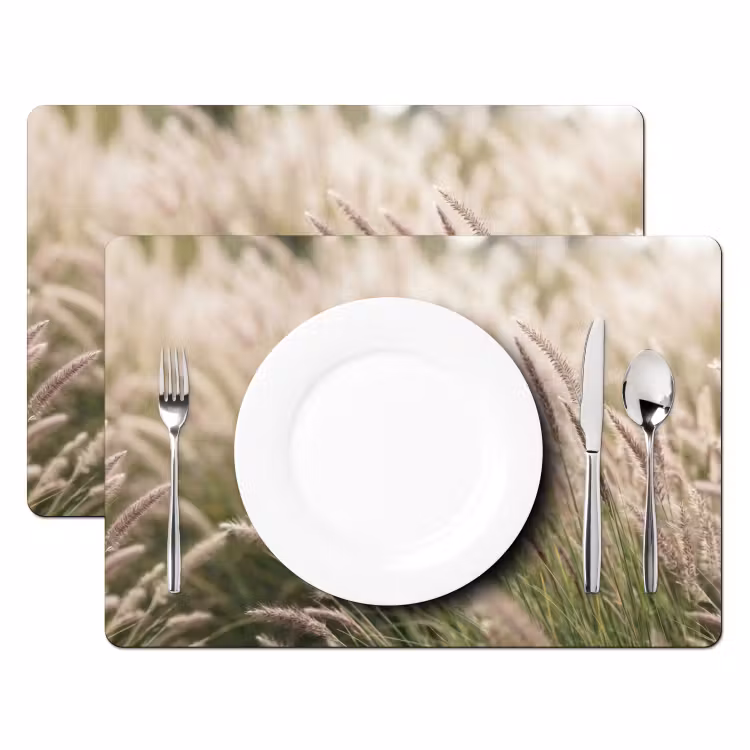 Set de table – 6 pièces - Herbe - Gros plan - Vert — 2