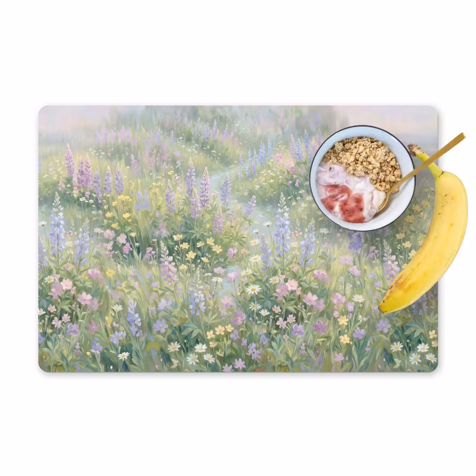 Set de table – 6 pièces - Champ de fleurs - Collines - Coloré — 1