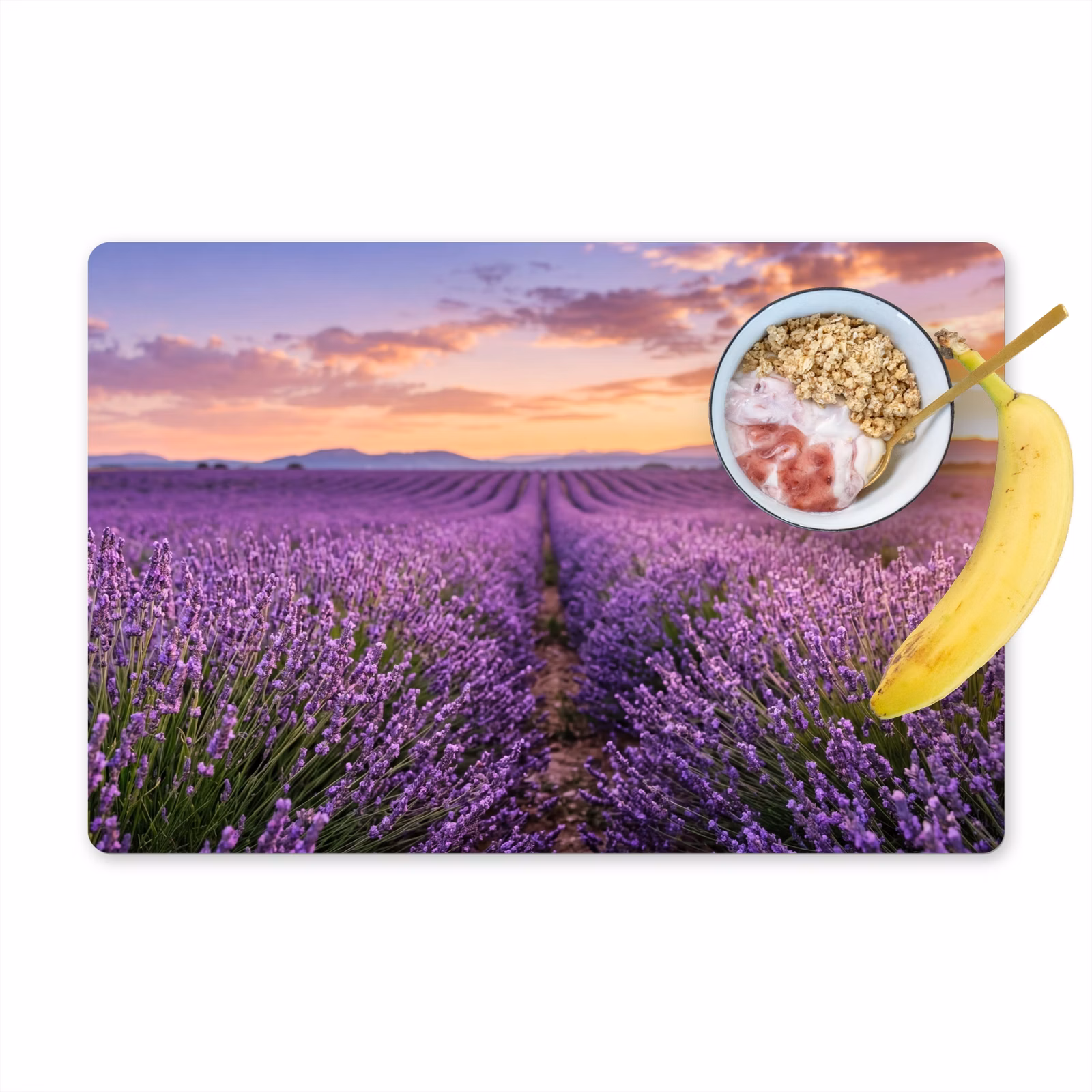 Set de table – 6 pièces - Lavande - Champ - Nature - Violet — 1