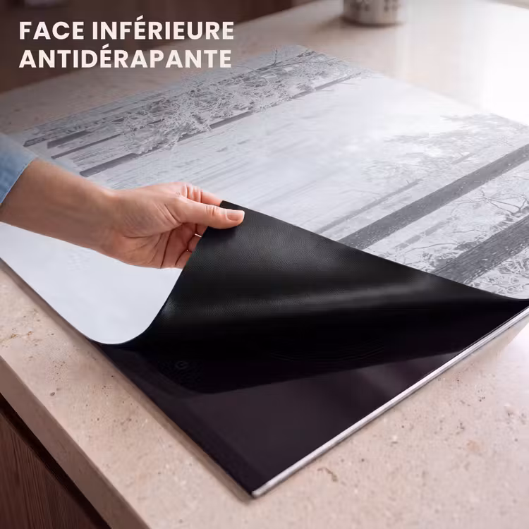 Protection plaque induction - Forêt - Neige - Chemin - Hiver - Silence — 7