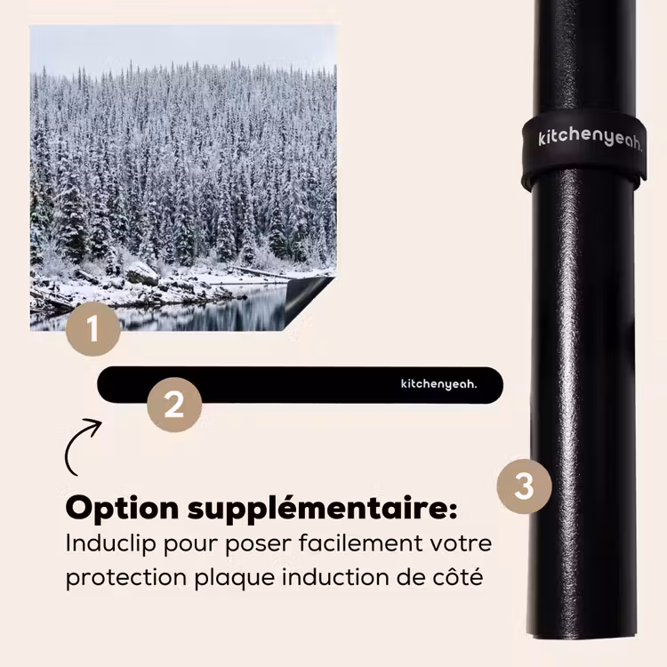 Protection plaque induction - Forêt - Réflexion - Lac - Hiver - Serein — 8