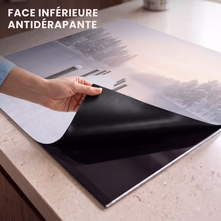 Protection plaque induction - Jetée - Lac - Brouillard - Hiver - Serein — 7