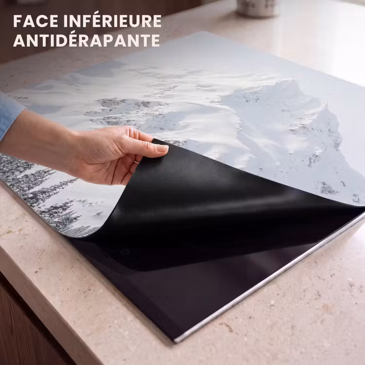 Protection plaque induction - Montagne - Neige - Hiver - Nature - Blanc — 7