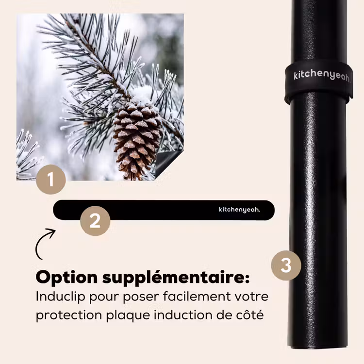 Protection plaque induction - Pomme de pin - Branche - Neige - Hiver - Atmosphérique — 8