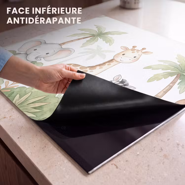 Protection plaque induction - Animaux - Jungle - Pastel — 7