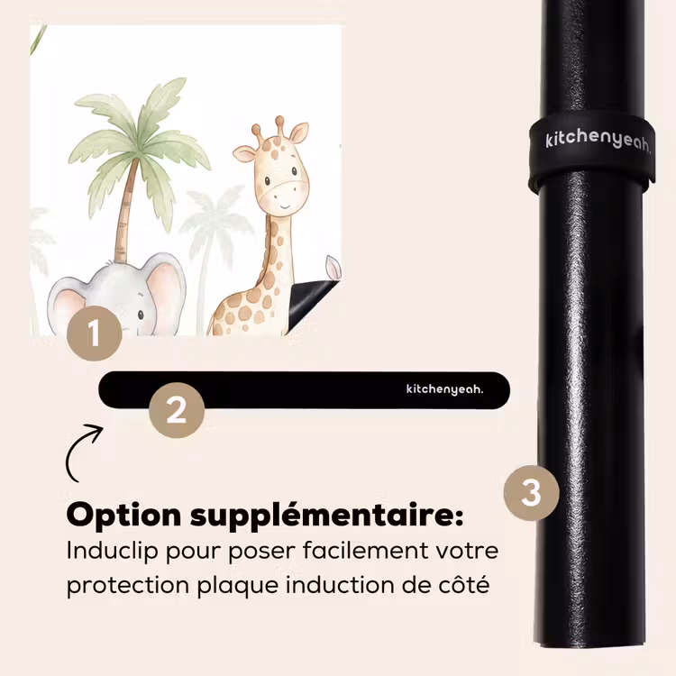 Protection plaque induction - Animaux - Jungle - Pastel — 8