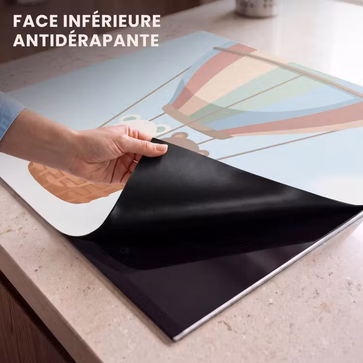 Protection plaque induction - Montgolfière - Ours - Pastel — 7