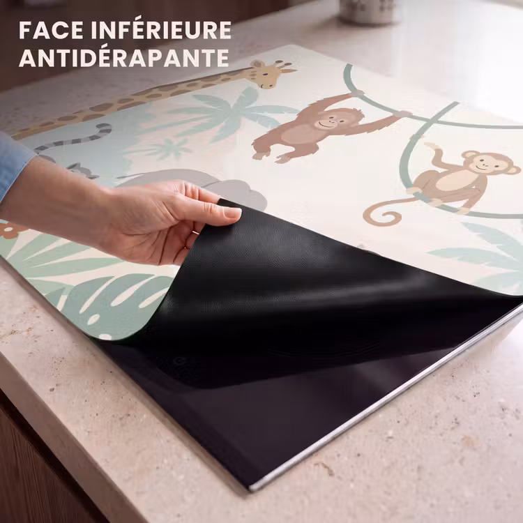 Protection plaque induction - Jungle - Animaux - Vert — 7
