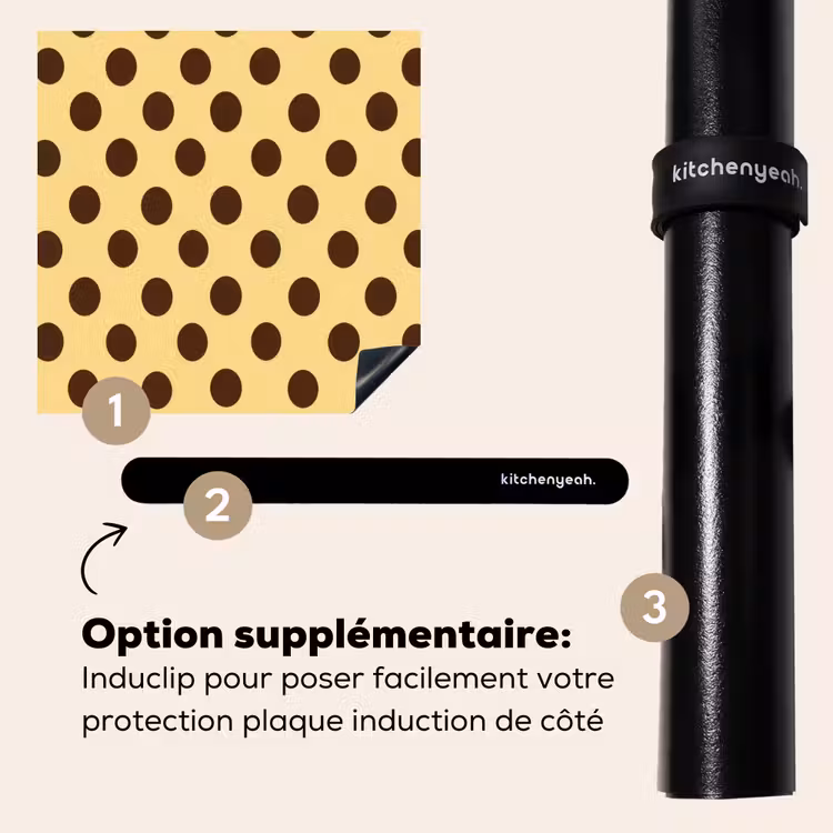 Protection plaque induction - À pois - Pois - Rétro - Jaune - Marron — 8