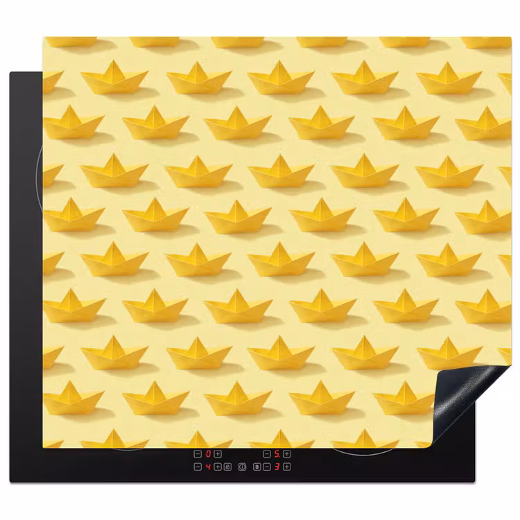 Protection plaque induction - Petits bateaux - Origami - Créativité - Jaune — 1