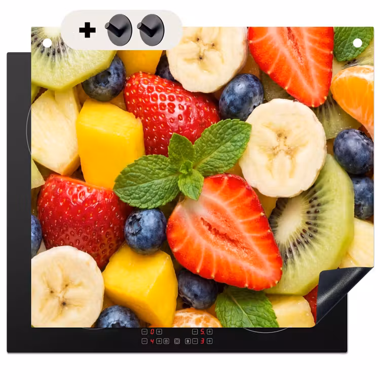 Protection à induction avec crochets - Fruits - Tranches - Nourriture - Coloré — 3
