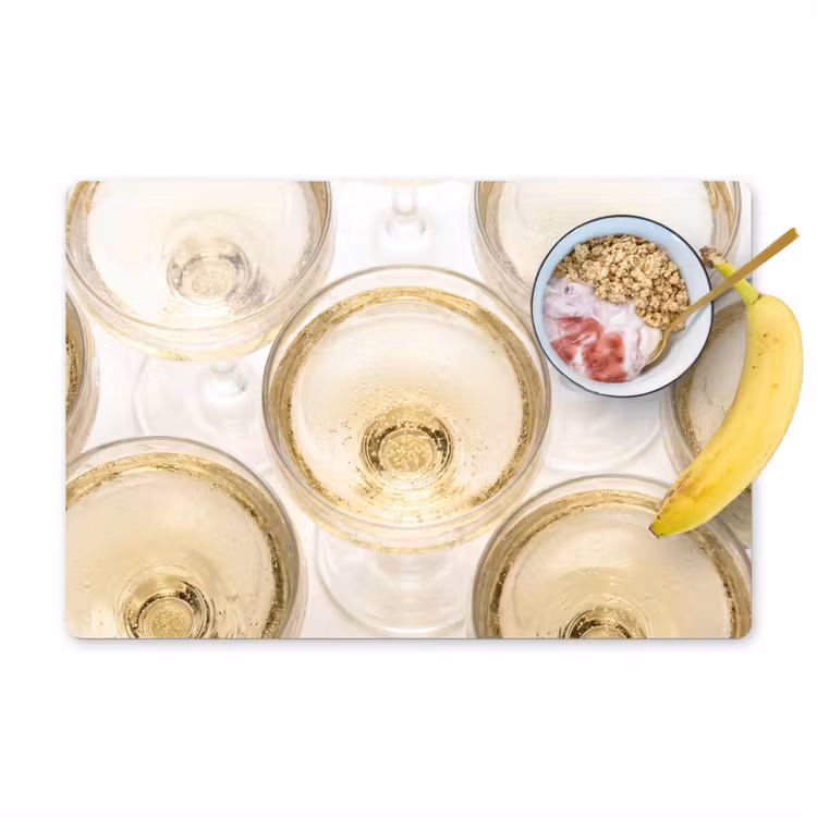 Set de table – 6 pièces - Boissons - Verres - Fête - Or — 1
