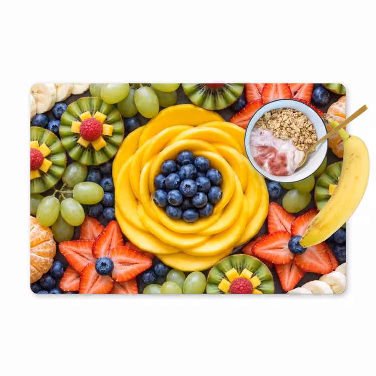 Set de table – 6 pièces - Fruits - Composition - Sain - Coloré - Alimentation — 1