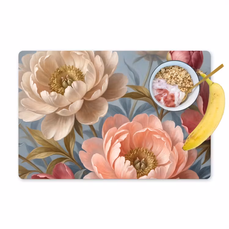 Set de table – 6 pièces - Fleurs - Rose - Beige - Moderne - Nature — 1