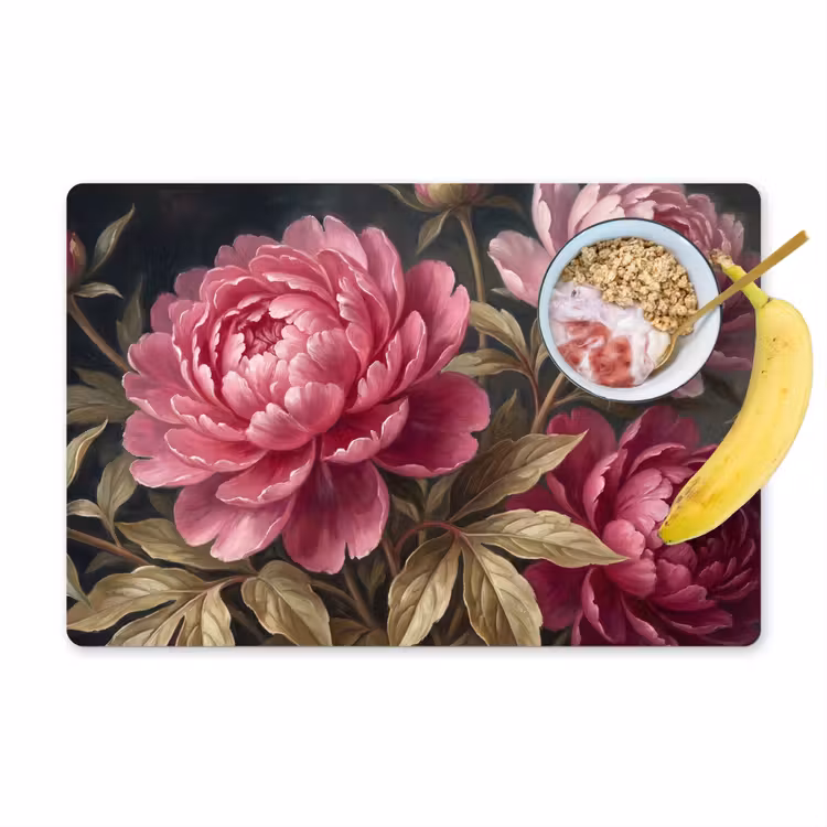 Set de table – 6 pièces - Fleurs - Rose - Classique - Nature — 1