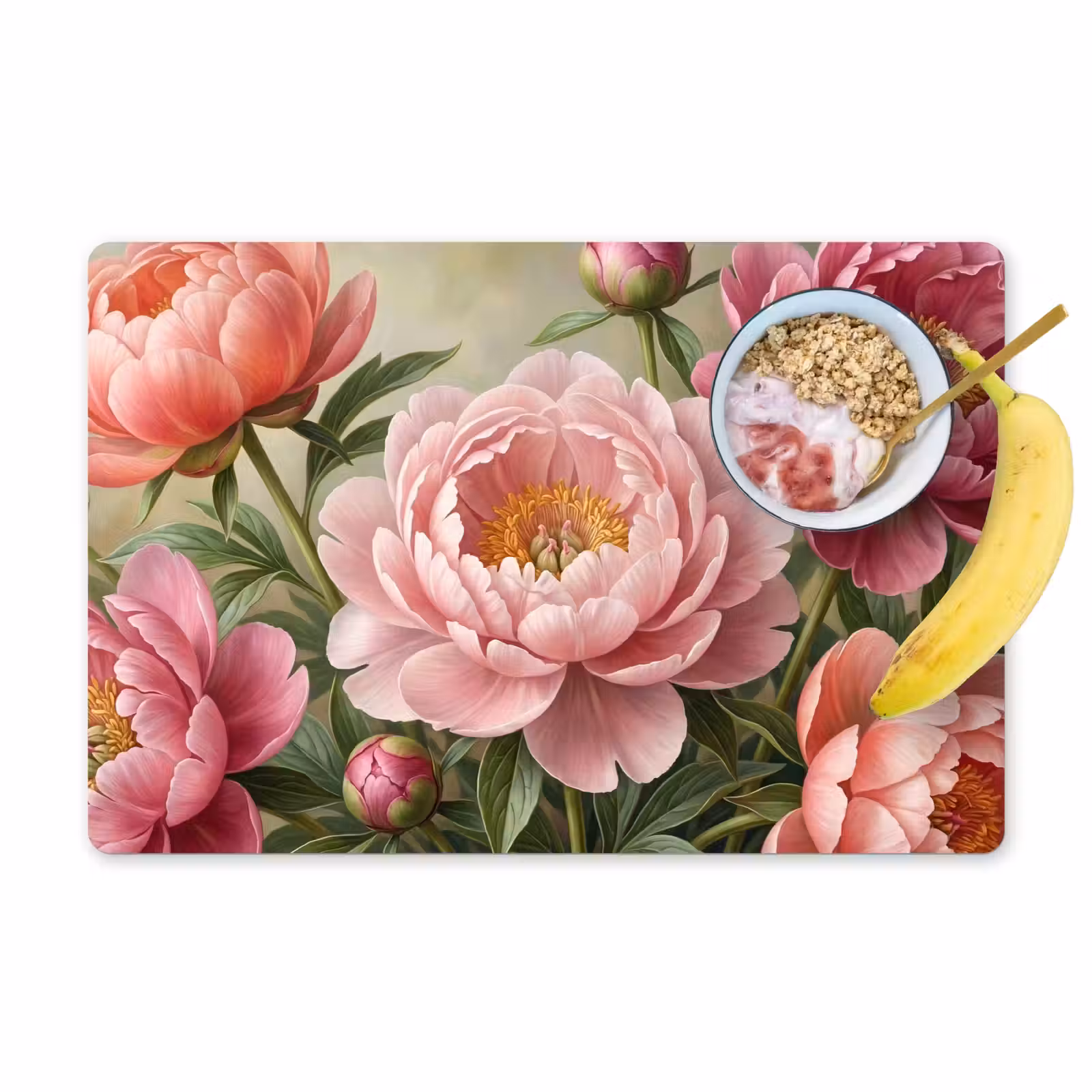 Set de table – 6 pièces - Fleurs - Rose - Classique - Détaillé - Nature — 1