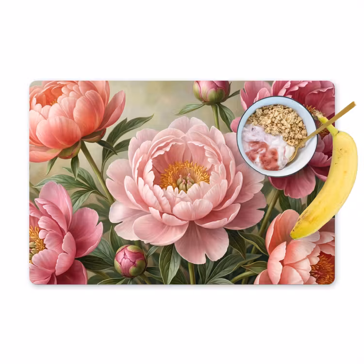 Set de table – 6 pièces - Fleurs - Rose - Classique - Détaillé - Nature — 1
