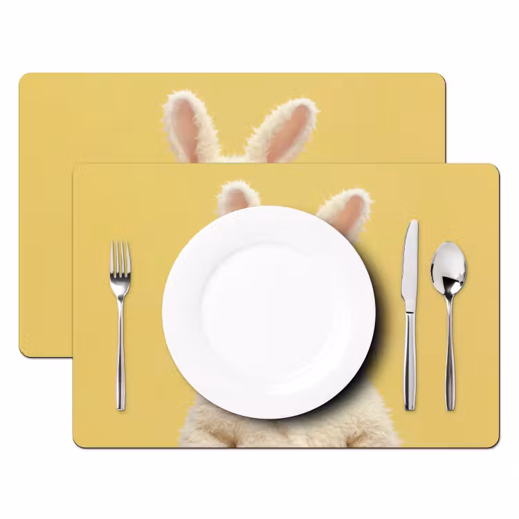 Sets de table - Hérisson - Lapin de Pâques - Costume — 2