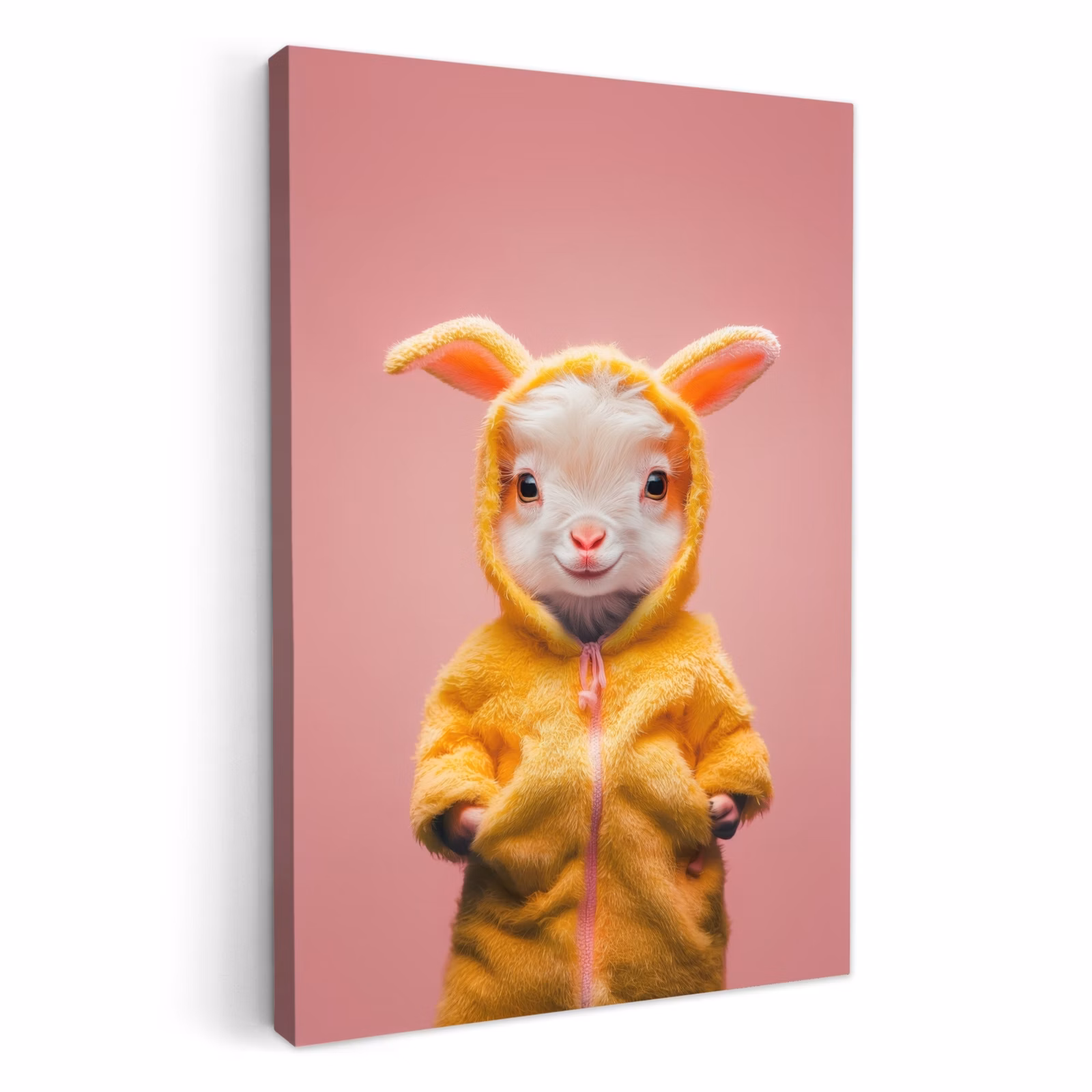 Tableau sur toile - Costume - Chèvre - Lapin de Pâques — 1