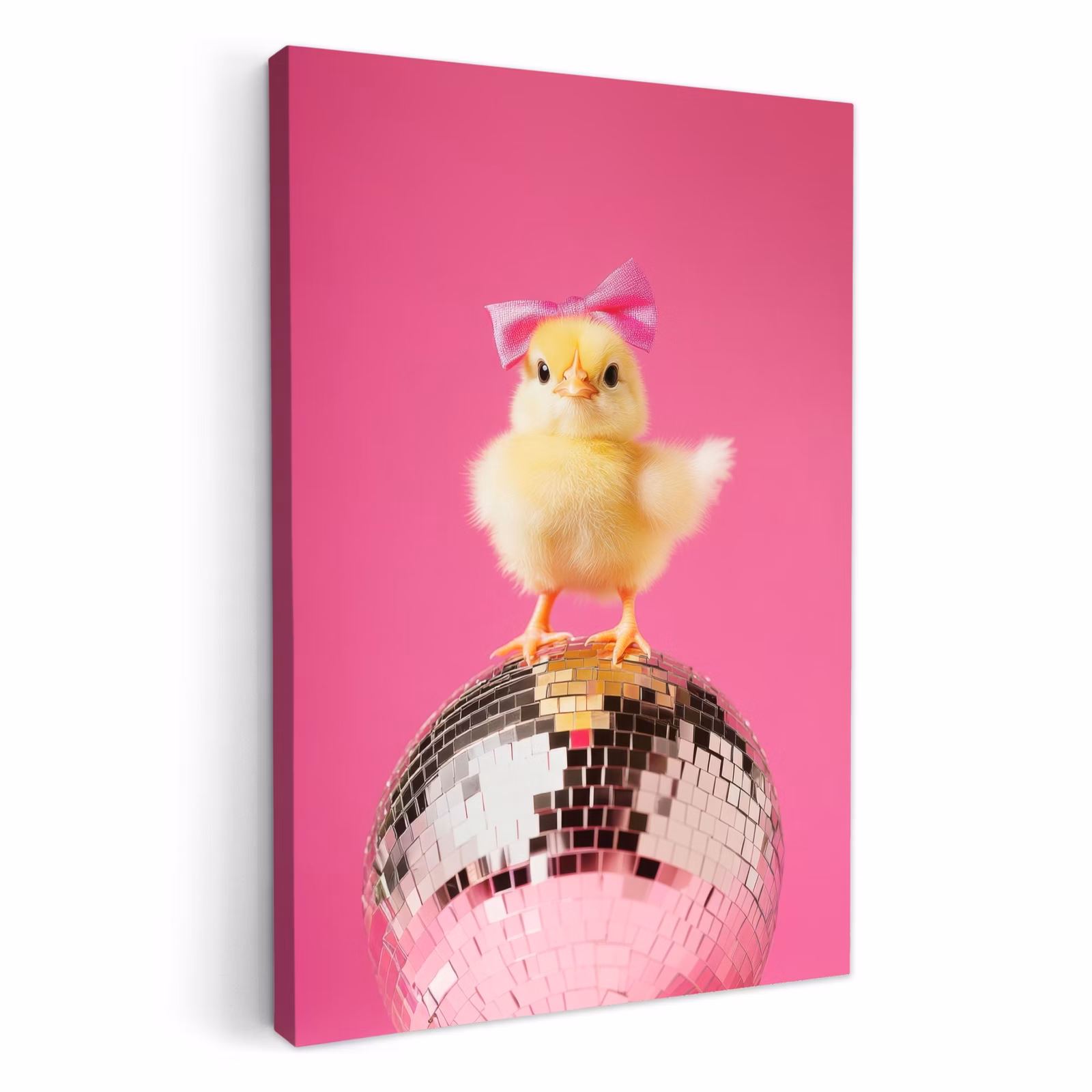 Tableau sur toile - Discoball - Chick - Bow — 1