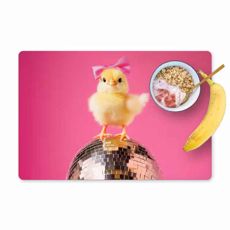 Sets de table - Discoball - Chick - Bow — 1