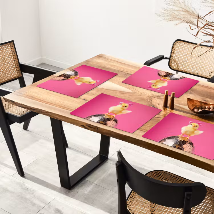 Sets de table - Discoball - Chick - Bow — 4