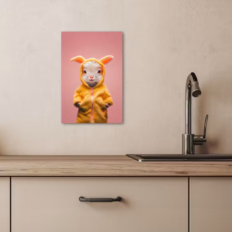 Tableau sur toile - Costume - Chèvre - Lapin de Pâques — 3