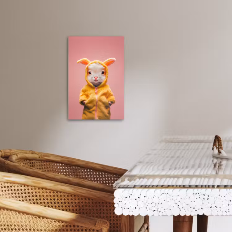Tableau sur toile - Costume - Chèvre - Lapin de Pâques — 4