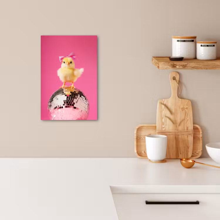 Tableau sur toile - Discoball - Chick - Bow — 2