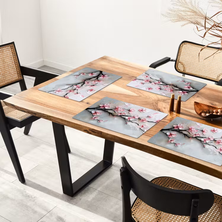 Sets de table en vinyle - Blossom - Artistique - Rose - Sakura — 4