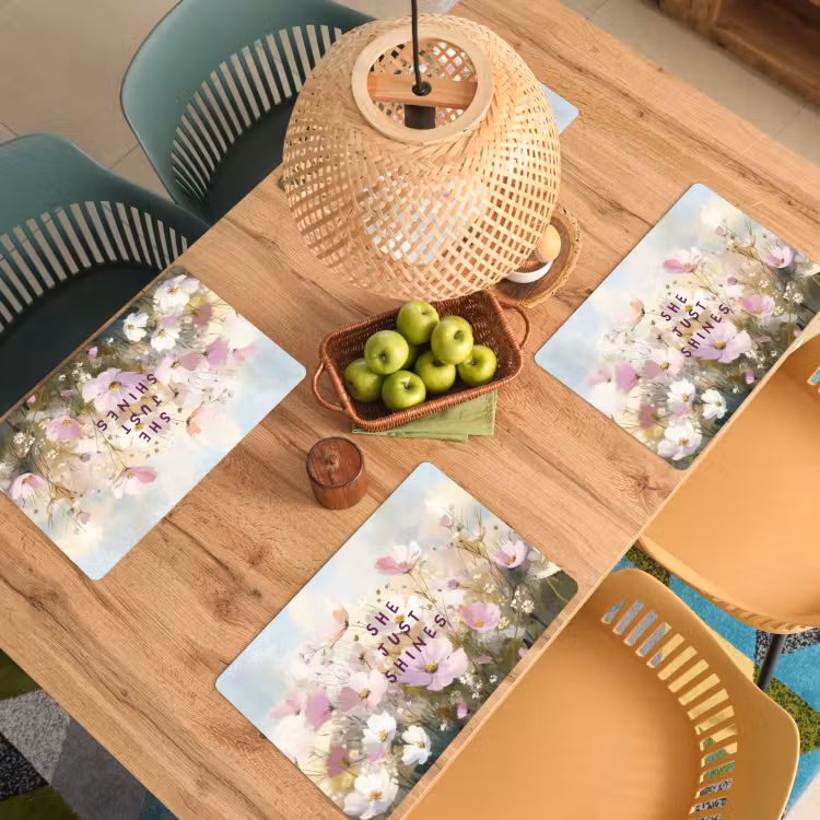 Sets de table en vinyle - Citation - Fleurs - Pittoresque — 3