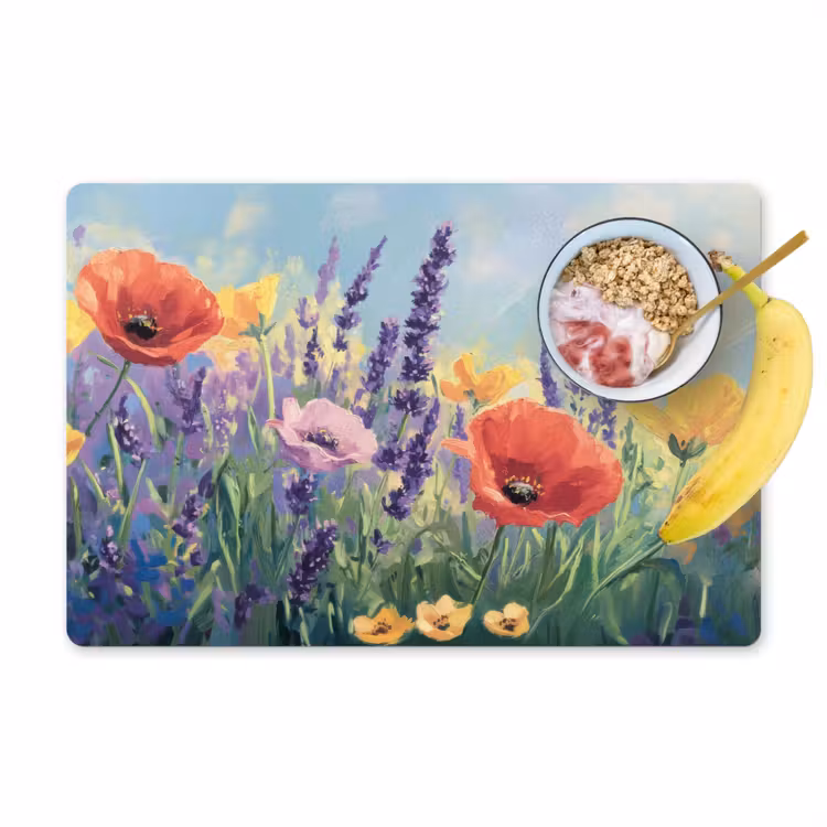 Sets de table en vinyle - Prairie - Fleurs - Coloré — 1
