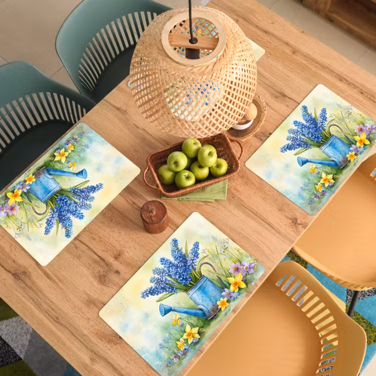 Sets de table en vinyle - Arrosoir - Lavande - Fleurs — 3